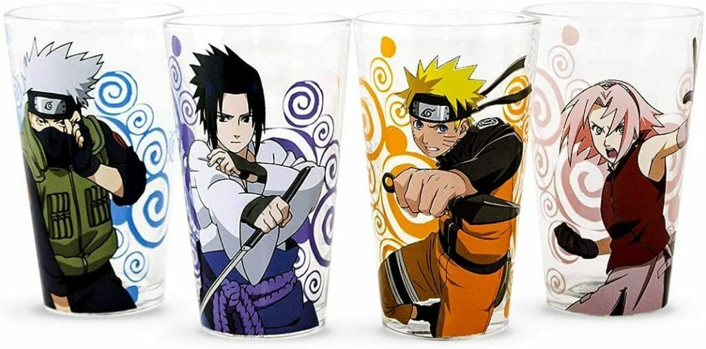 Naruto Merch: pint glass