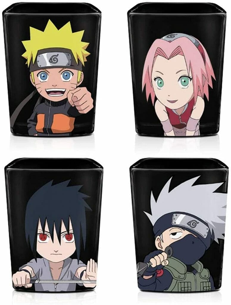 Naruto Merch: shot glasses