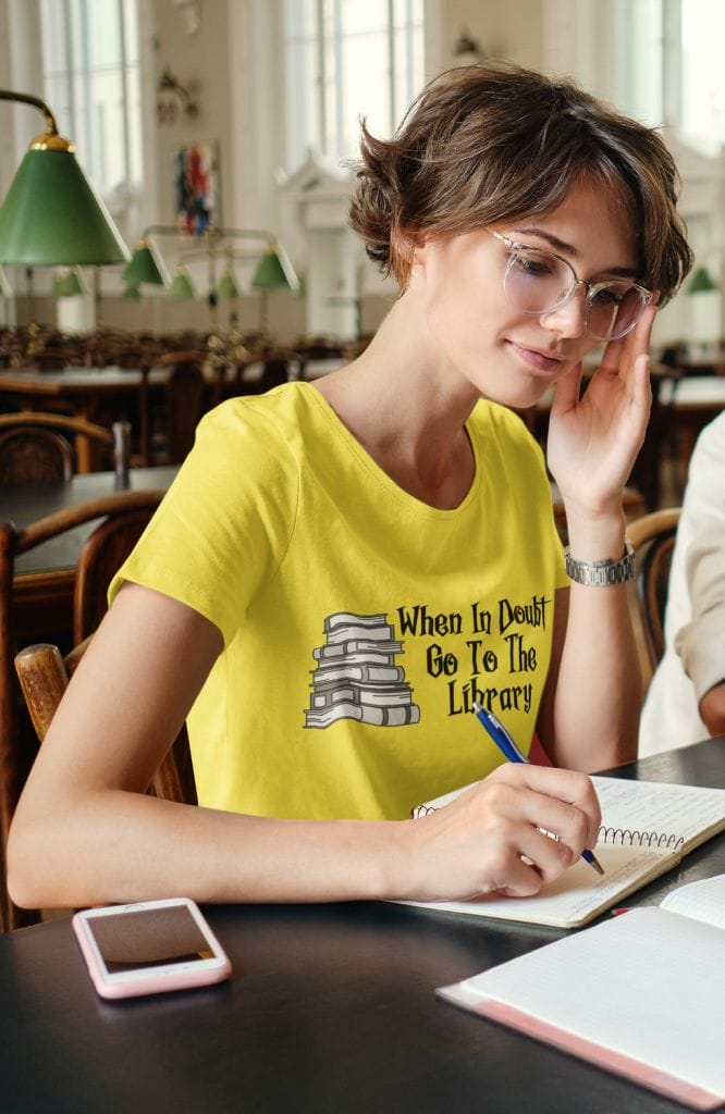 harry potter shirts: when in doubt go to the library
