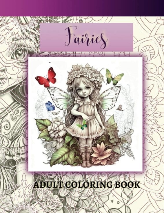 fairy coloring books for adults