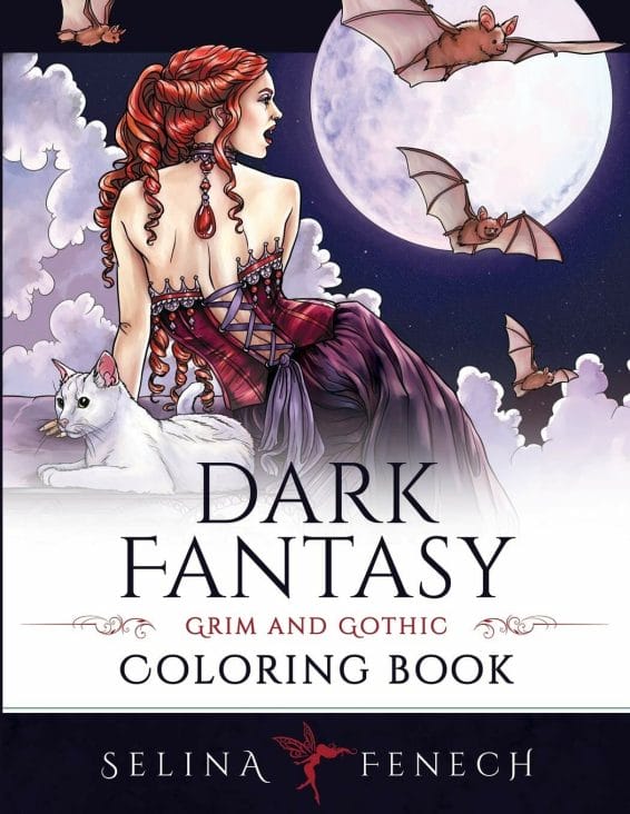 Dark fantasy coloring books