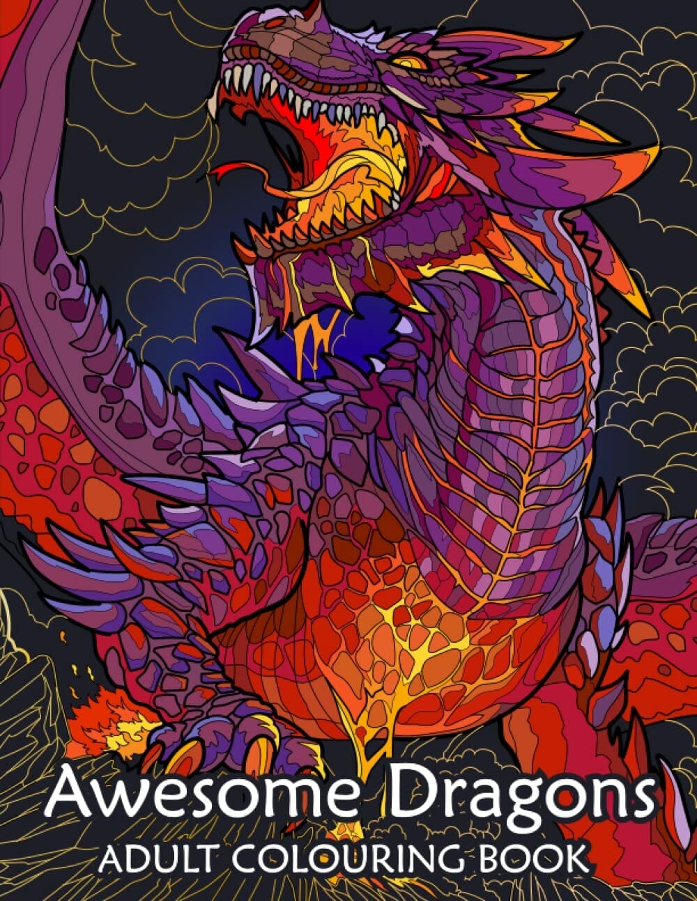 dragon coloring book
