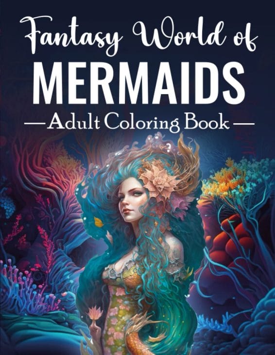 Mermaid Coloring Book For Adults: Easy Mermaid Coloring Book For Adults,  Teens (Paperback), Blue Willow Bookshop