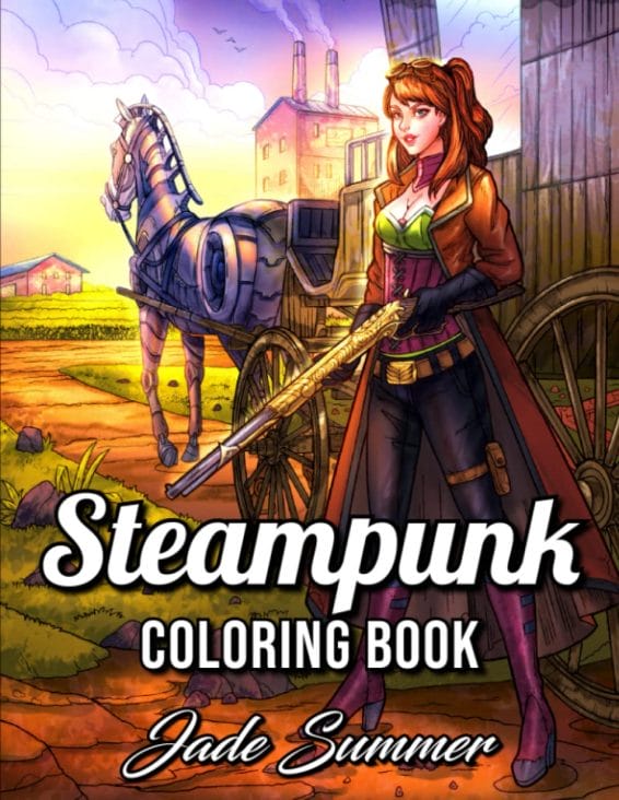 Steampunk coloring books