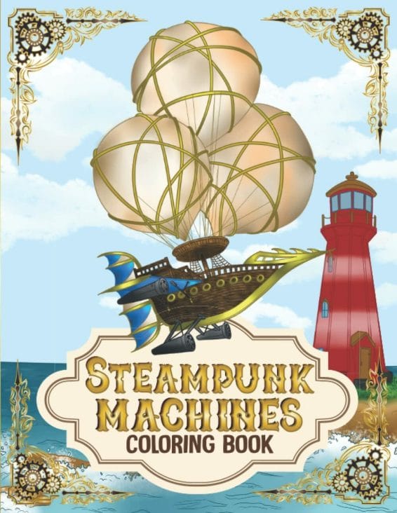 Steampunk coloring books
