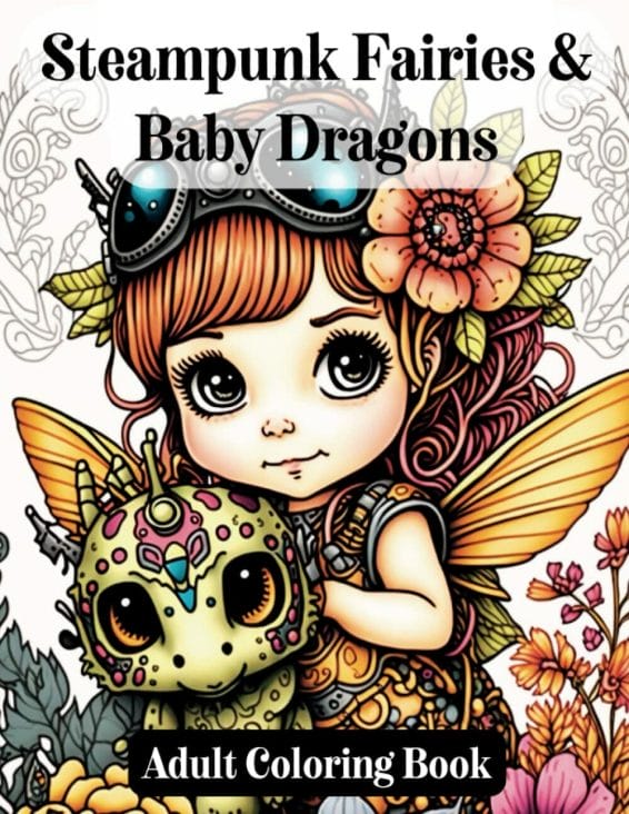 Steampunk coloring books