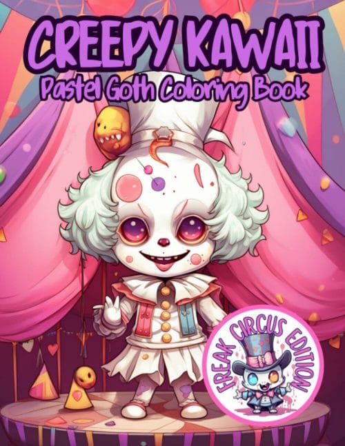 Anime Coloring Book: Goth Kawaii: Manga Art & Anime Enthusiasts Stress  Relief Adult Coloring