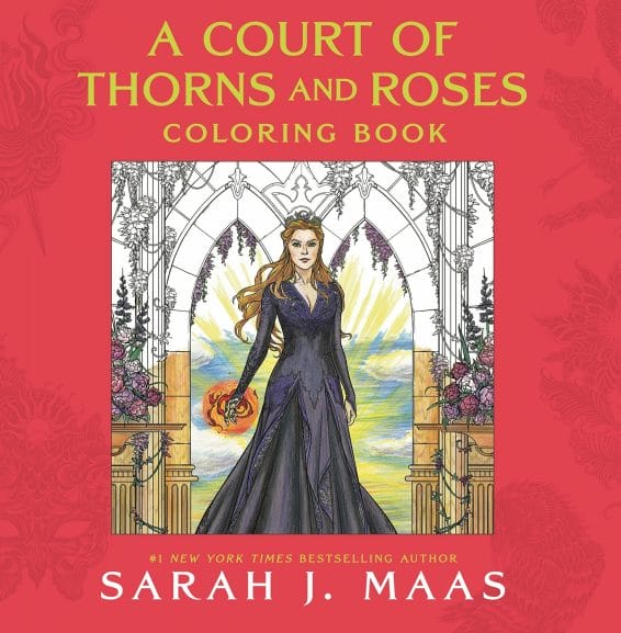 fantasy coloring books for adults: a court of thorns and roses