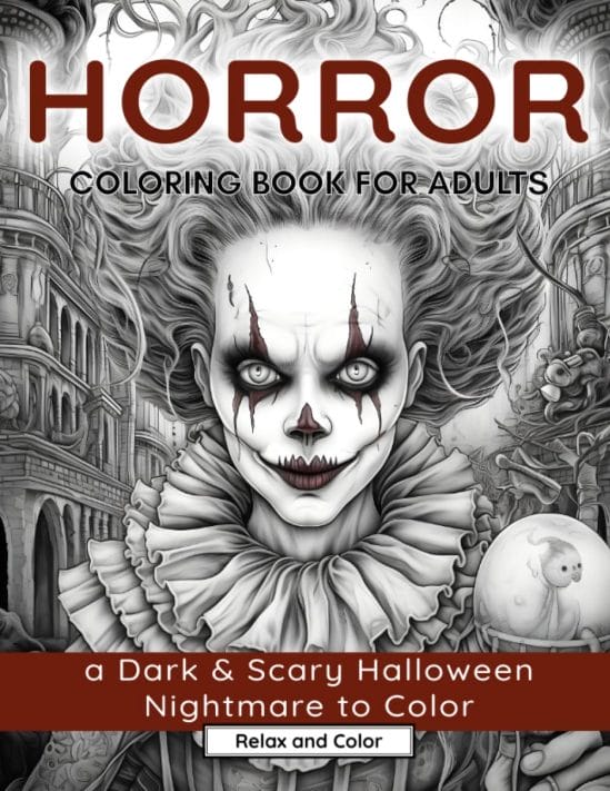 horror coloring books